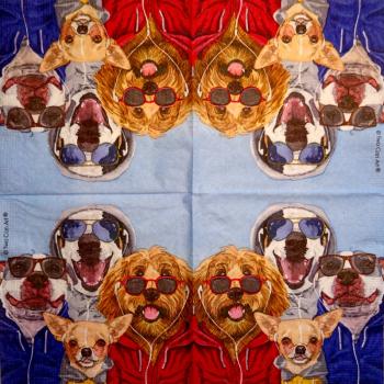 HUN-782 Dogs - 3-ply - ppd - Two Can Art - CS